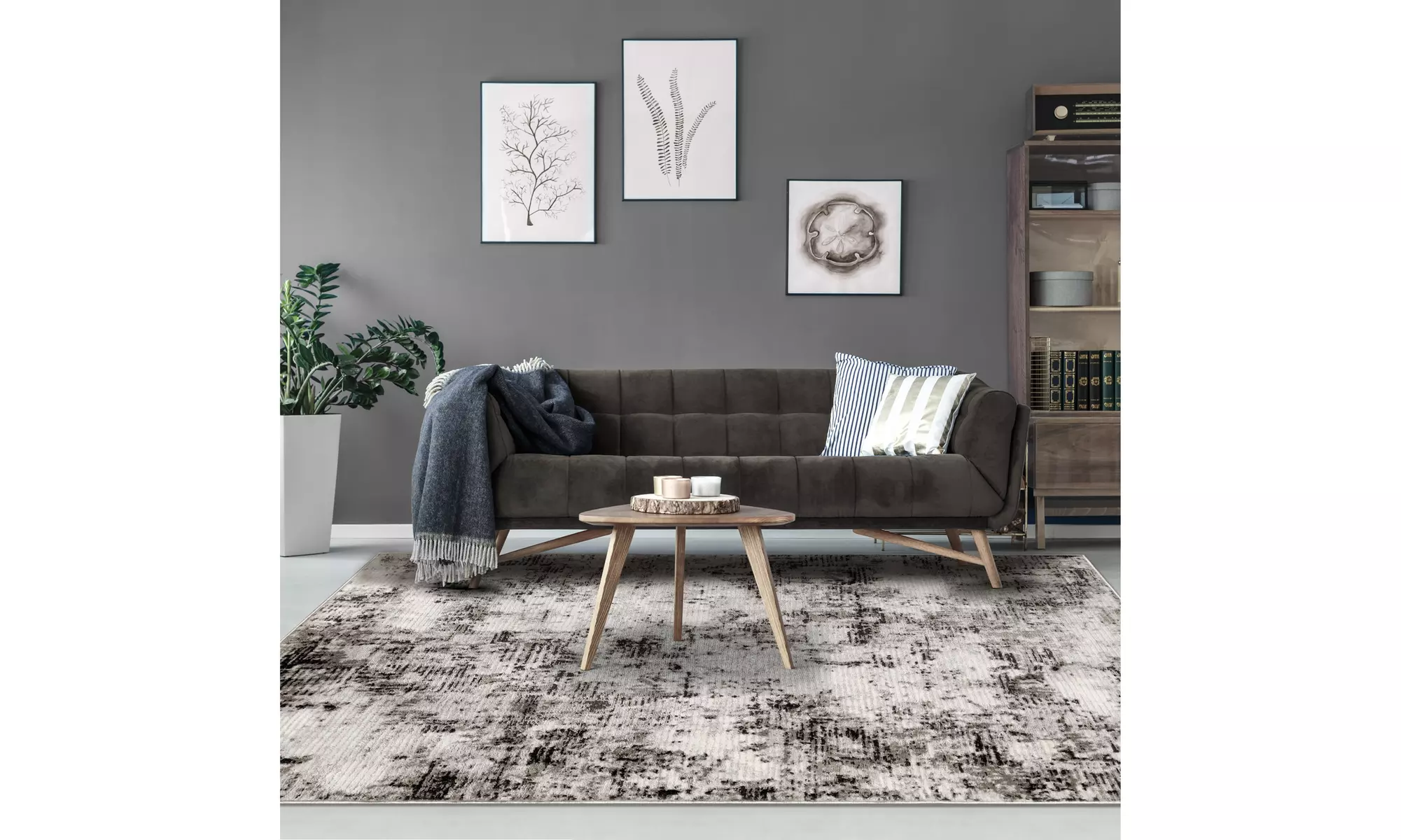 Superior Distressed Abstract Eclectic Modern Indoor Area Rugs Or Runner Rug