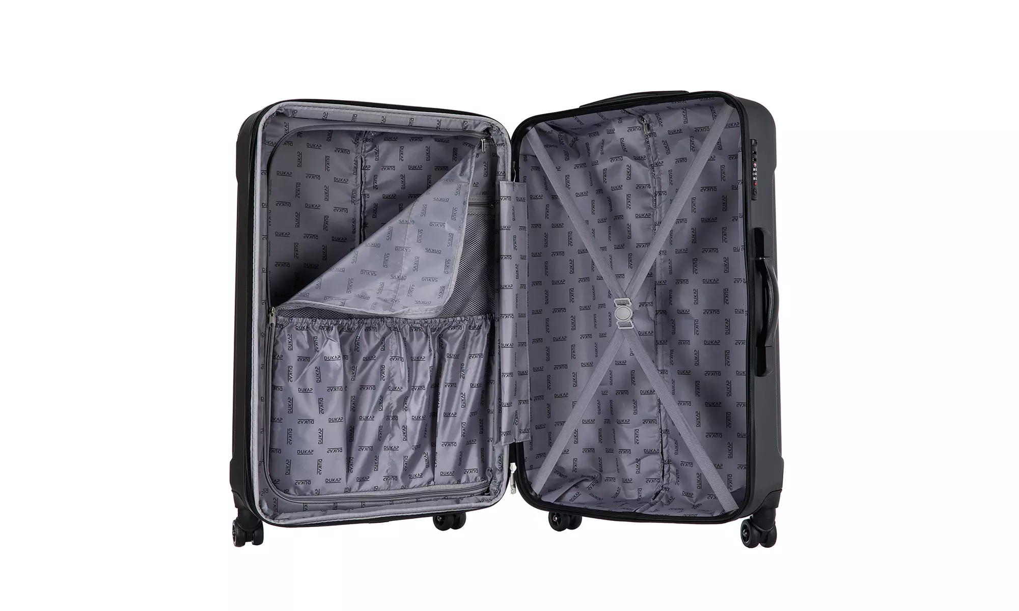 Three-Piece DUKAP Intely Smart Hardside Luggage Set 20"/28"/32"