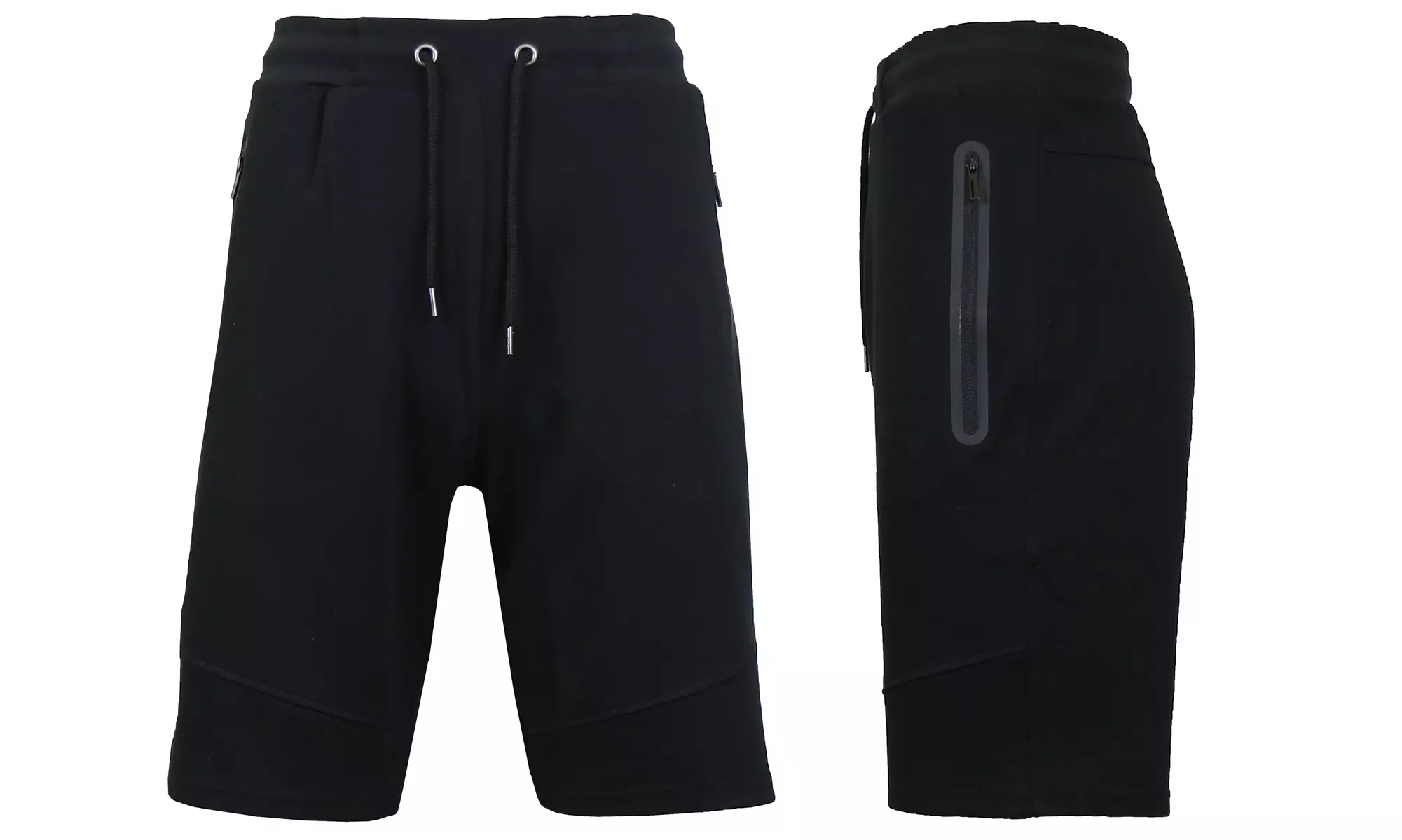 Men's Tech Fleece Jogger Lounge Sweat Shorts With Zipper Pockets (Sizes, S-2XL)