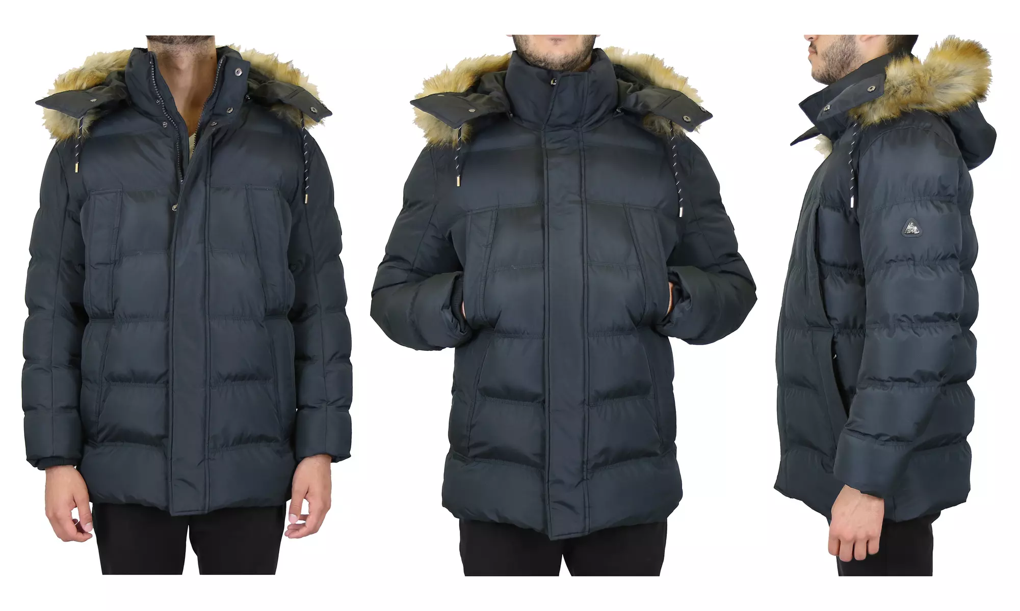 Spire By Galaxy Men's Heavyweight Parka Jacket with Detachable Hood (S-2XL)