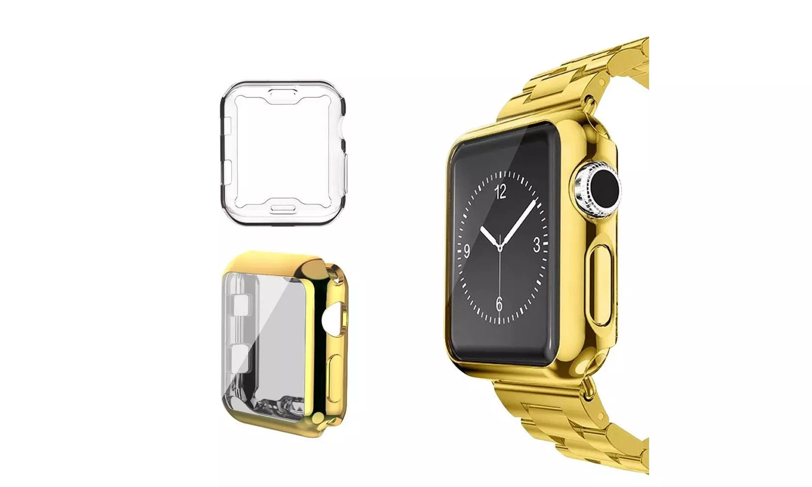 Waloo 2 Pack Electroplate Case for Apple Watch Series 1to 9