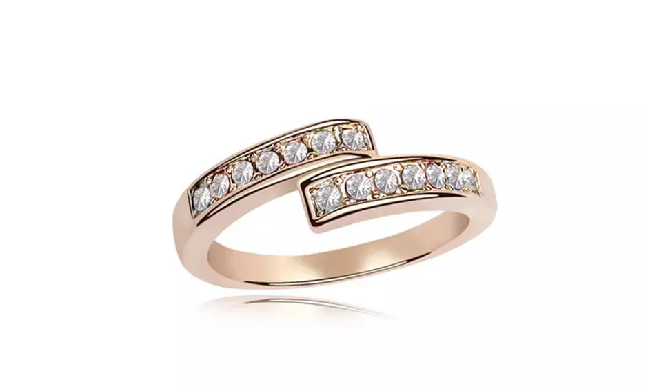 Open Heart Eternity Ring - Second Medium