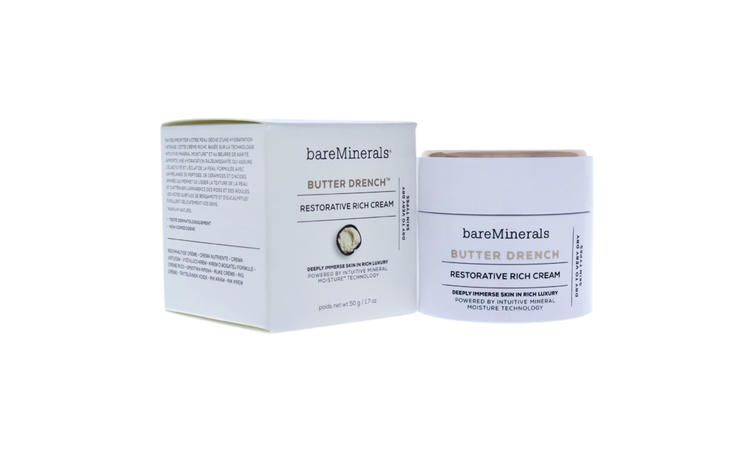 bareMinerals Butter Drench Restorative Rich Cream For Unisex 1.7 oz Cream