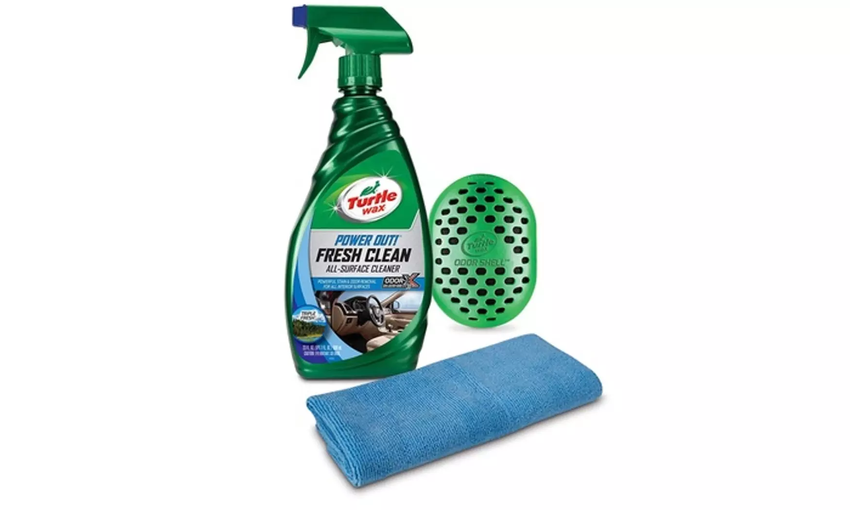 Turtle Wax Natural Stain and Odor Remover Car Kit (Cleaner, Odor Shell, & Towel) - Primary Image