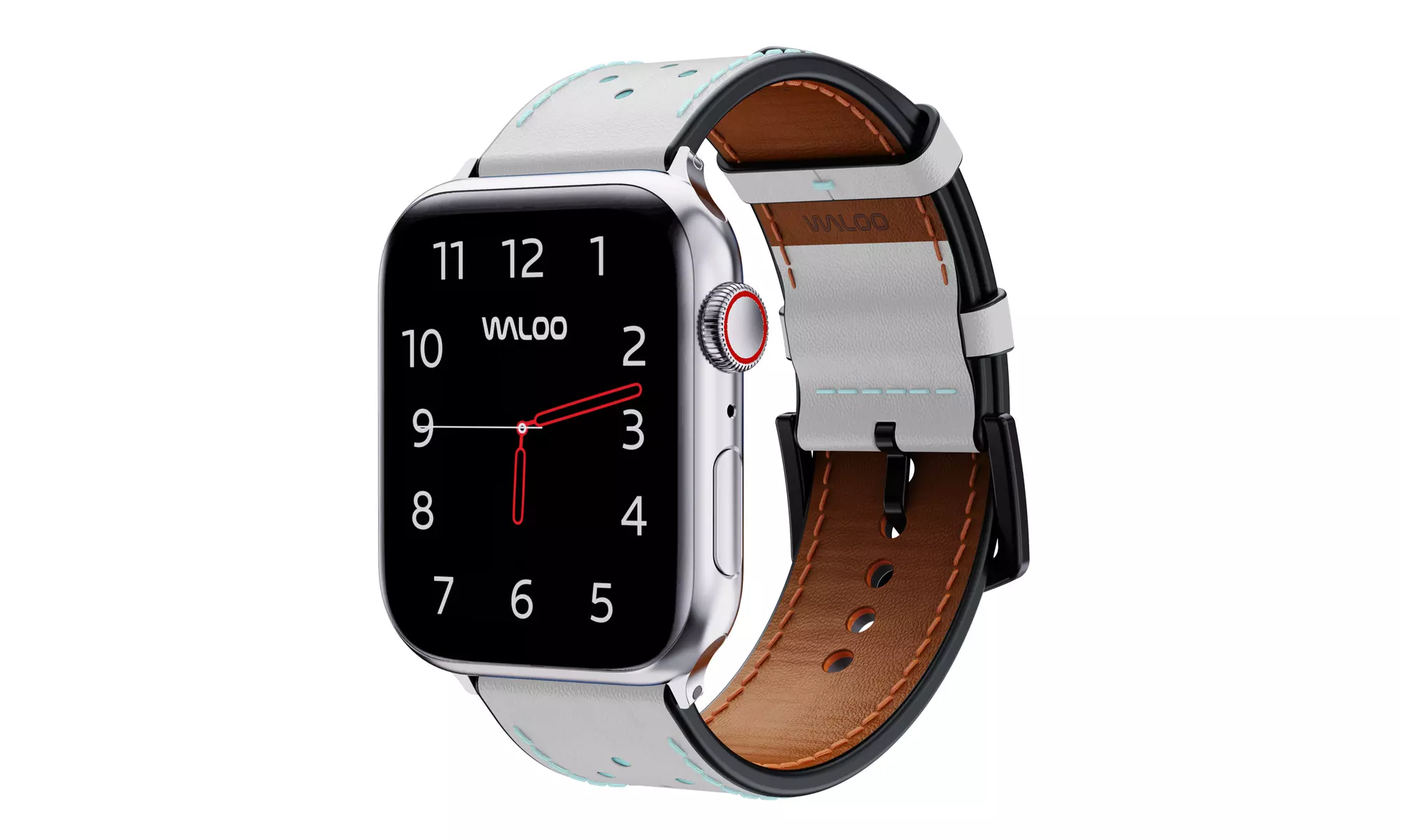 Waloo Leather & Metal Replacement Bands for Apple Watch - All Series