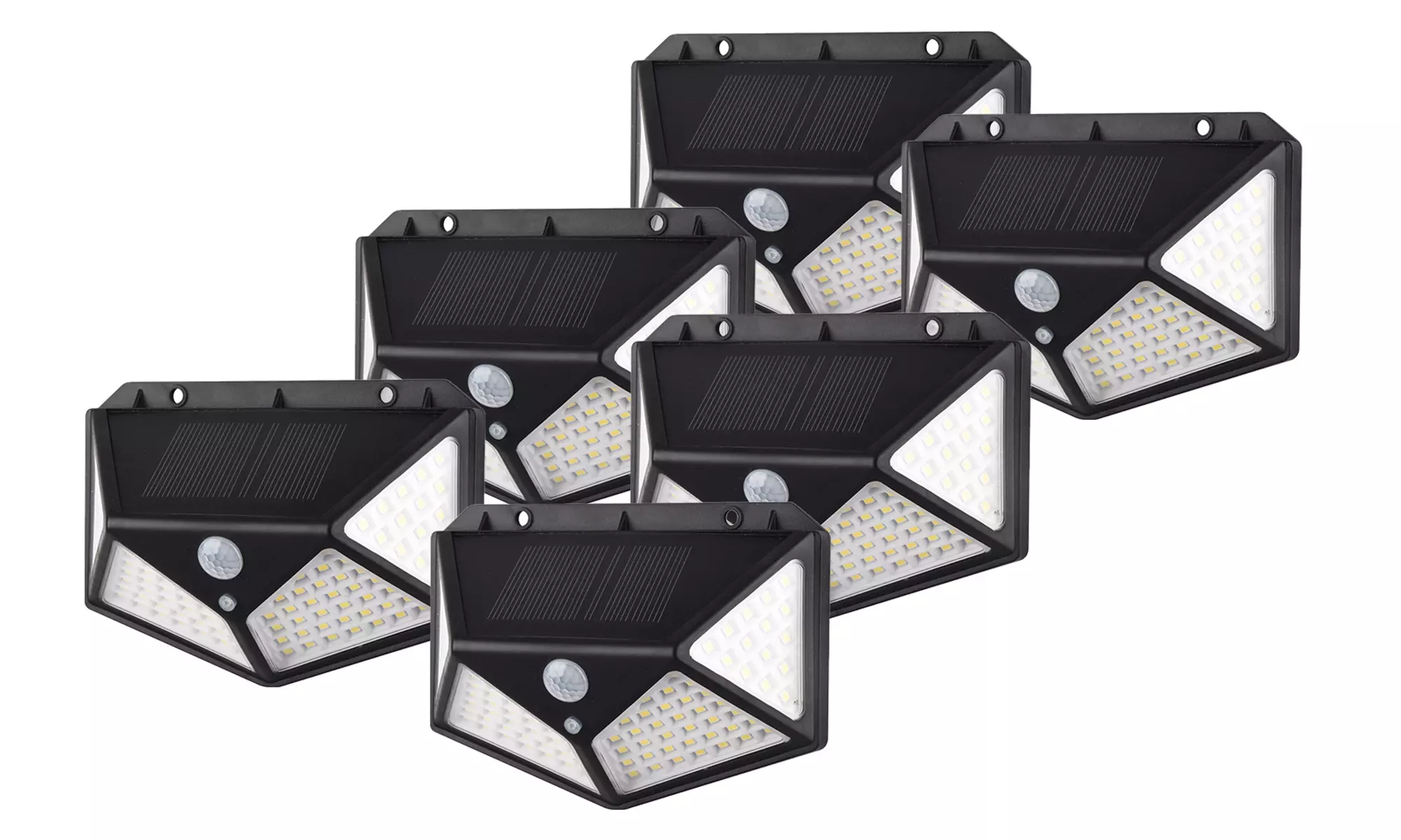 Solar Lights Outdoor 100 LED Solar Powered Motion Sensor Lights(1- 2- 4- 6-pcs) - Primary Image