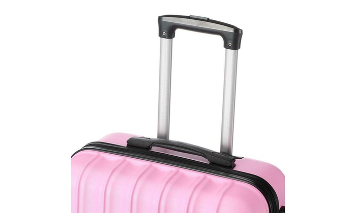 cute pink luggage