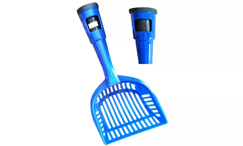 Pet Life Dog & Cat Pooper Scooper Litter Shovel With Built-In Waste Bag Holster - Primary Image