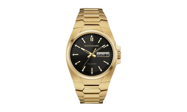 Wittnauer gold tone outlet stainless steel men's watch