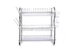 3 Tier Dish Drying Rack Stainless Steel Over-the-Sink Kitchen Dish Drainer Rack - Second Medium