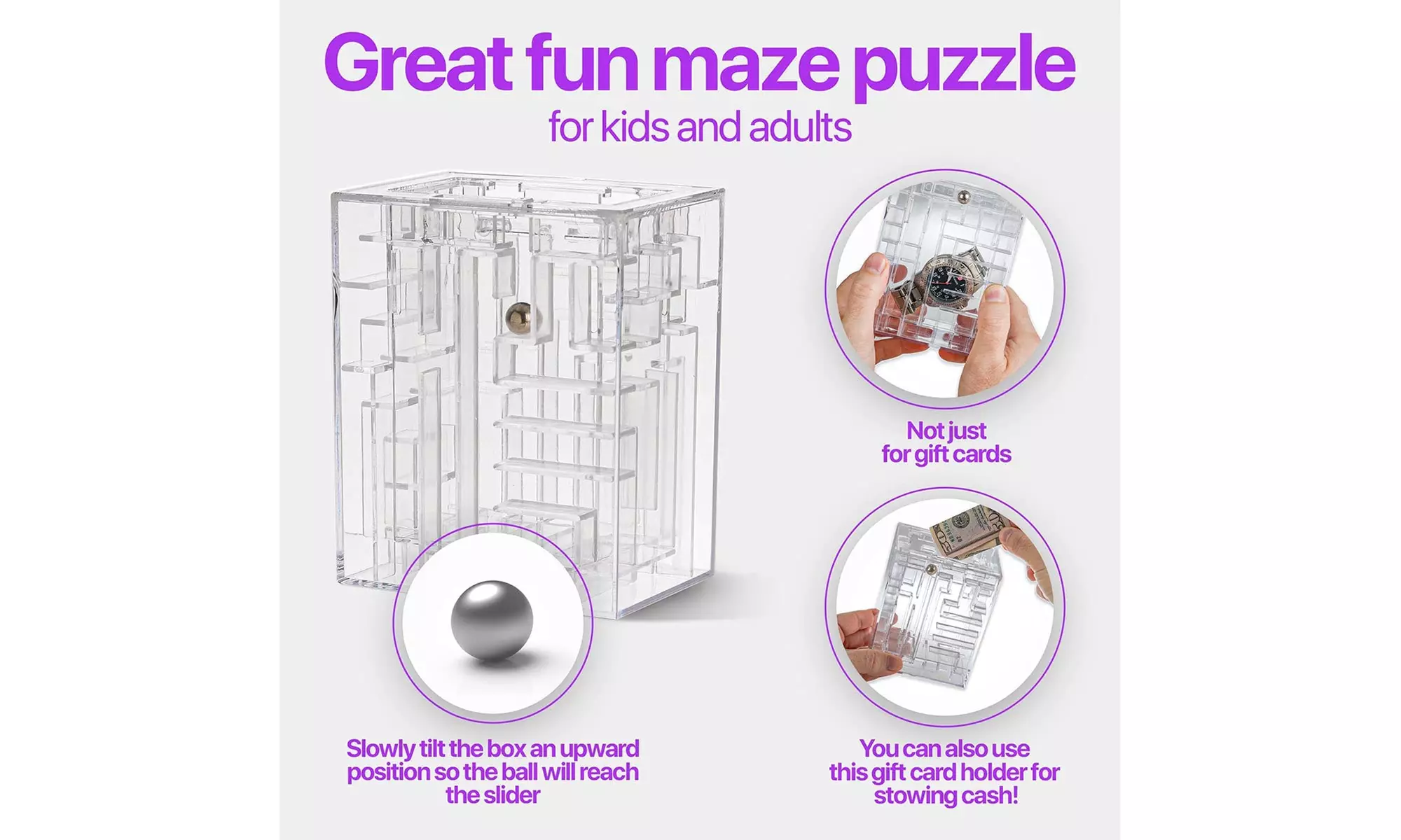 Gift Card and Money Puzzle Brain Teasing Maze for Cash or Gift Cards - Second Medium