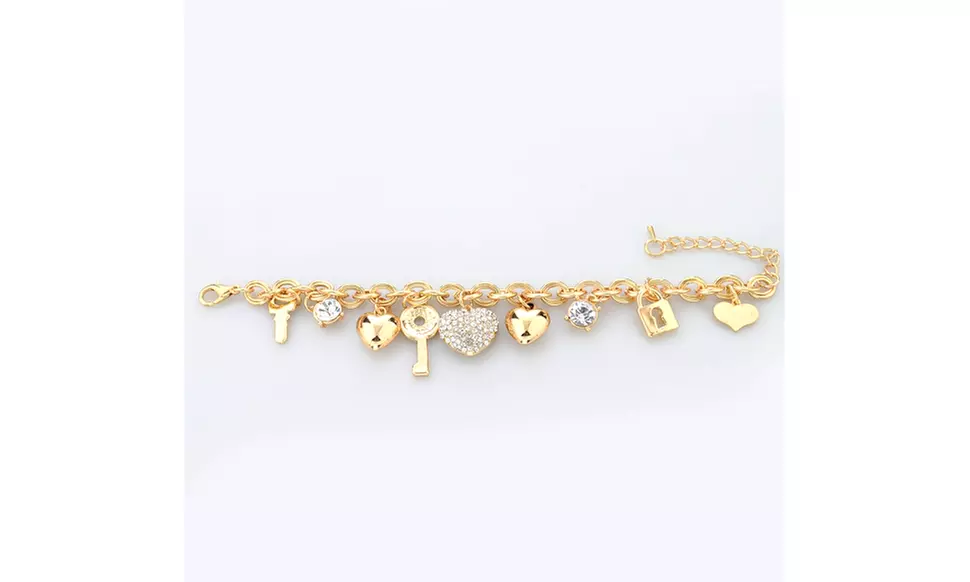 Heart Beetle Charm Bracelet - Second Medium