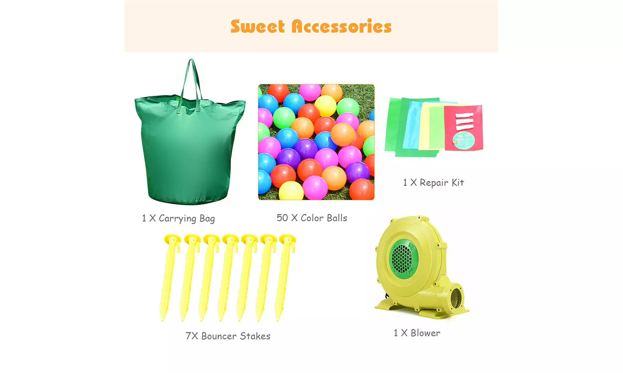 Costway Mighty Inflatable Bounce House Castle Jumper Moonwalk Bouncer
