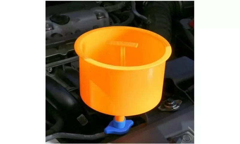 Spill-Proof Radiator Coolant Funnel Kit Filling Car Tool Fluid Fill EPAuto New - Primary Image