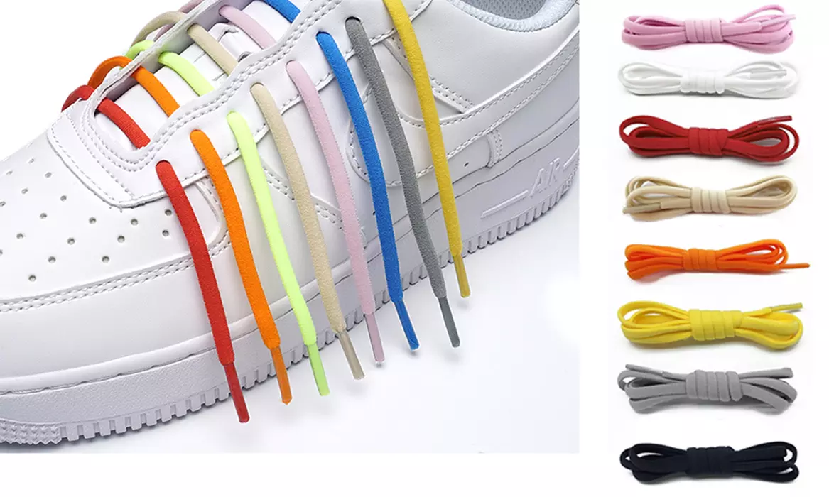1 Pair Elastic Shoe Laces for Kids and Adults Sneakers,Elastic No Tie Shoelaces - Primary Image