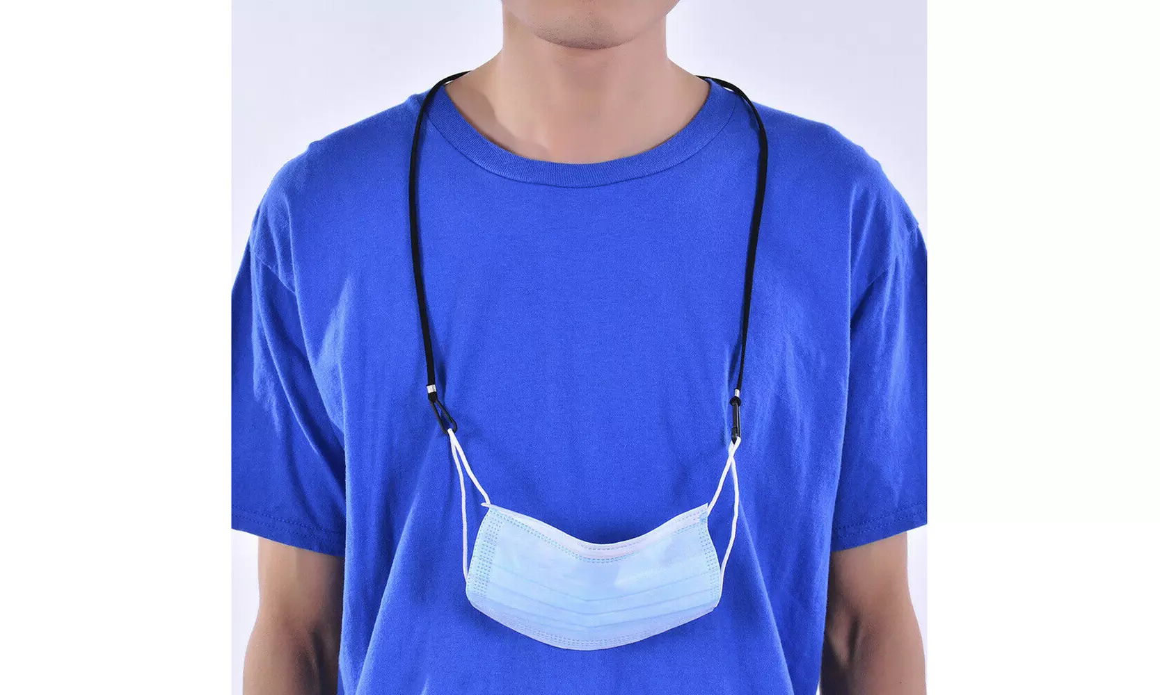 Face Mask Lanyard Mask Necklace Neck Strap Connector Ear Saving Extender Random - Primary Image