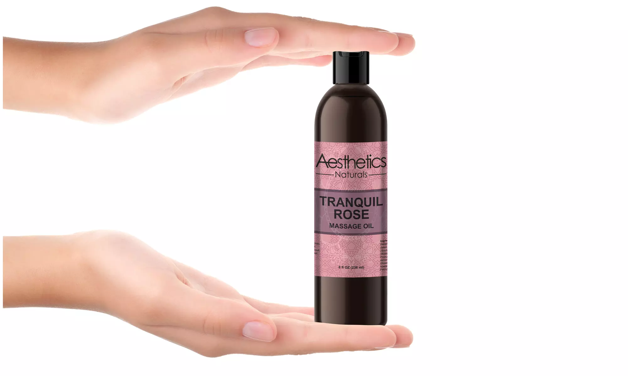 Aesthetics Naturals Sore Muscle Massage Oil, Rose Massage Oil (8fl OZ)