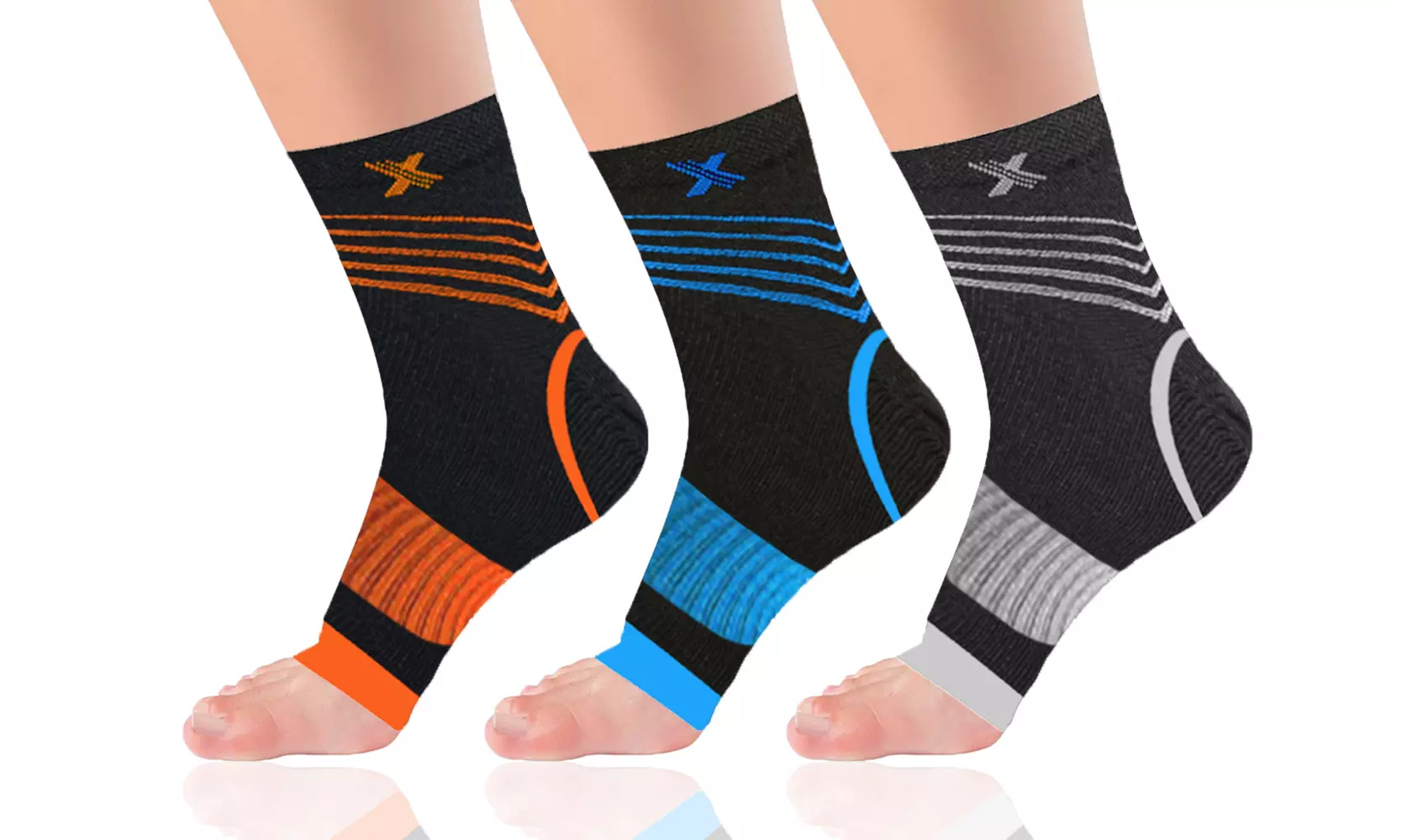 Elite Ankle Support Pain Relief Recovery  Compression Sleeves (1-Pair) - Primary Image