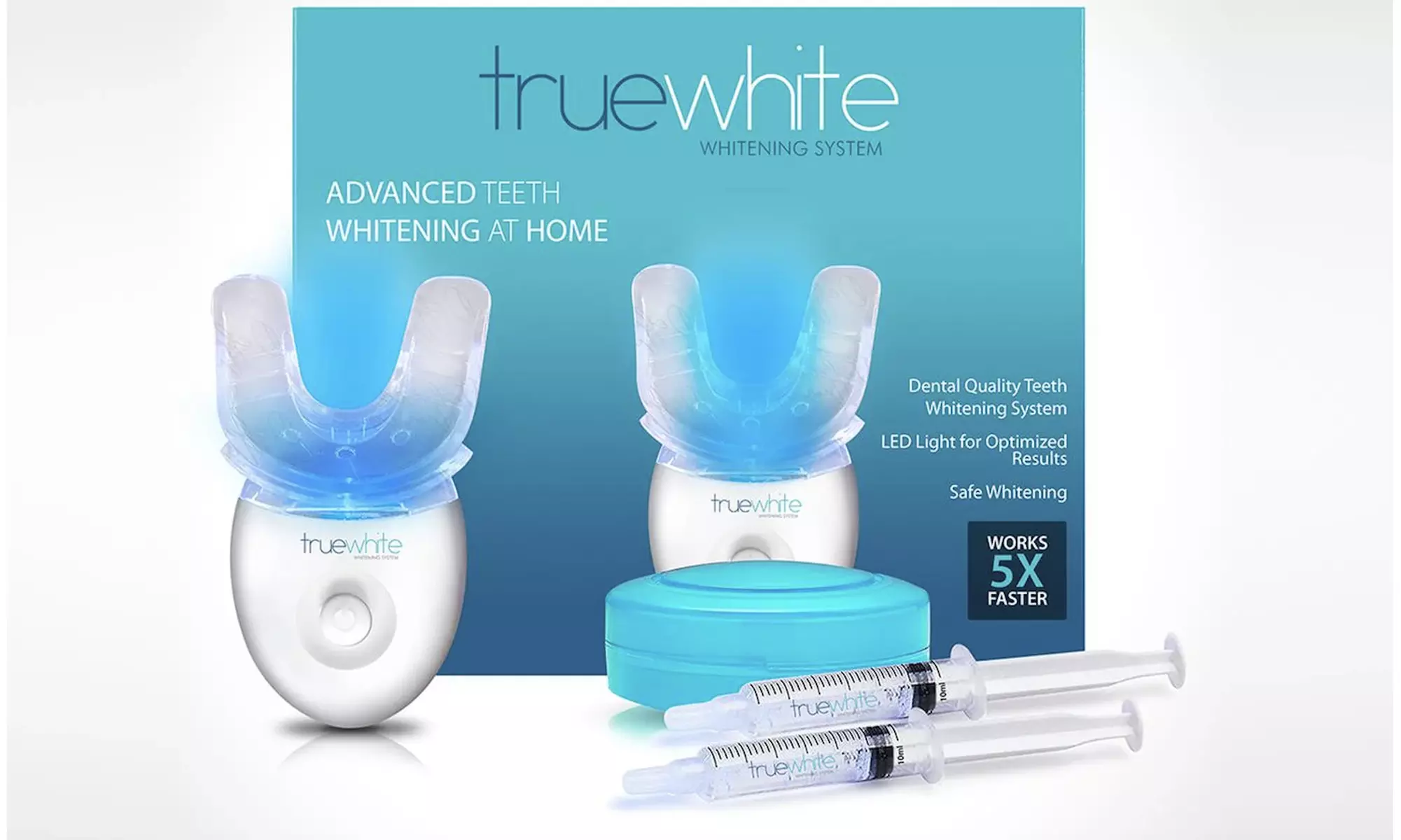 Home Teeth Whitening Kit with LED Light & 2 Syringes - Second Medium