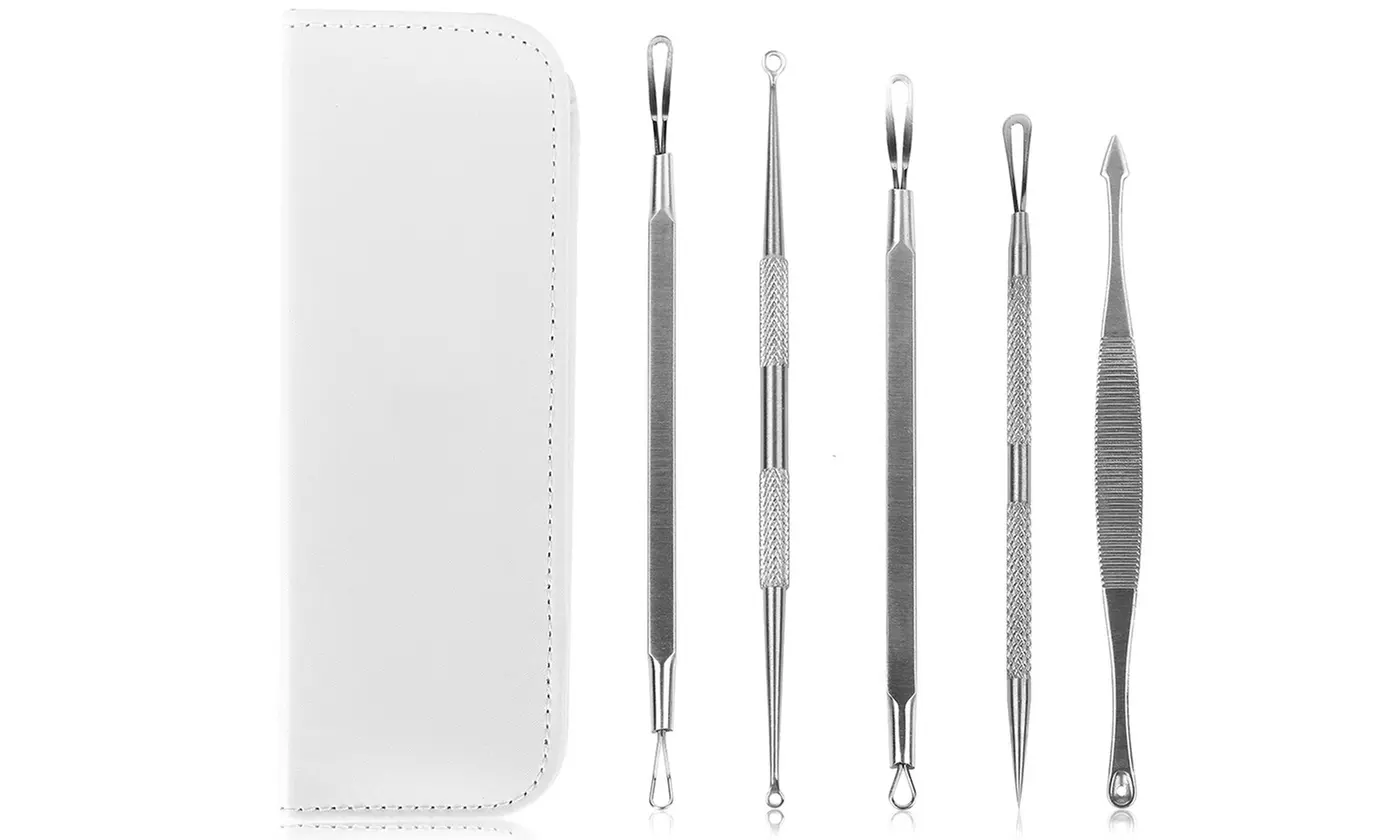 iMounTEK 6-Piece Blackhead & Blemish Remover Kit with Stainless Steel Extractors