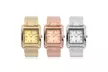 Journee Collection Rhinestone Square Face Link Watch - Second Medium