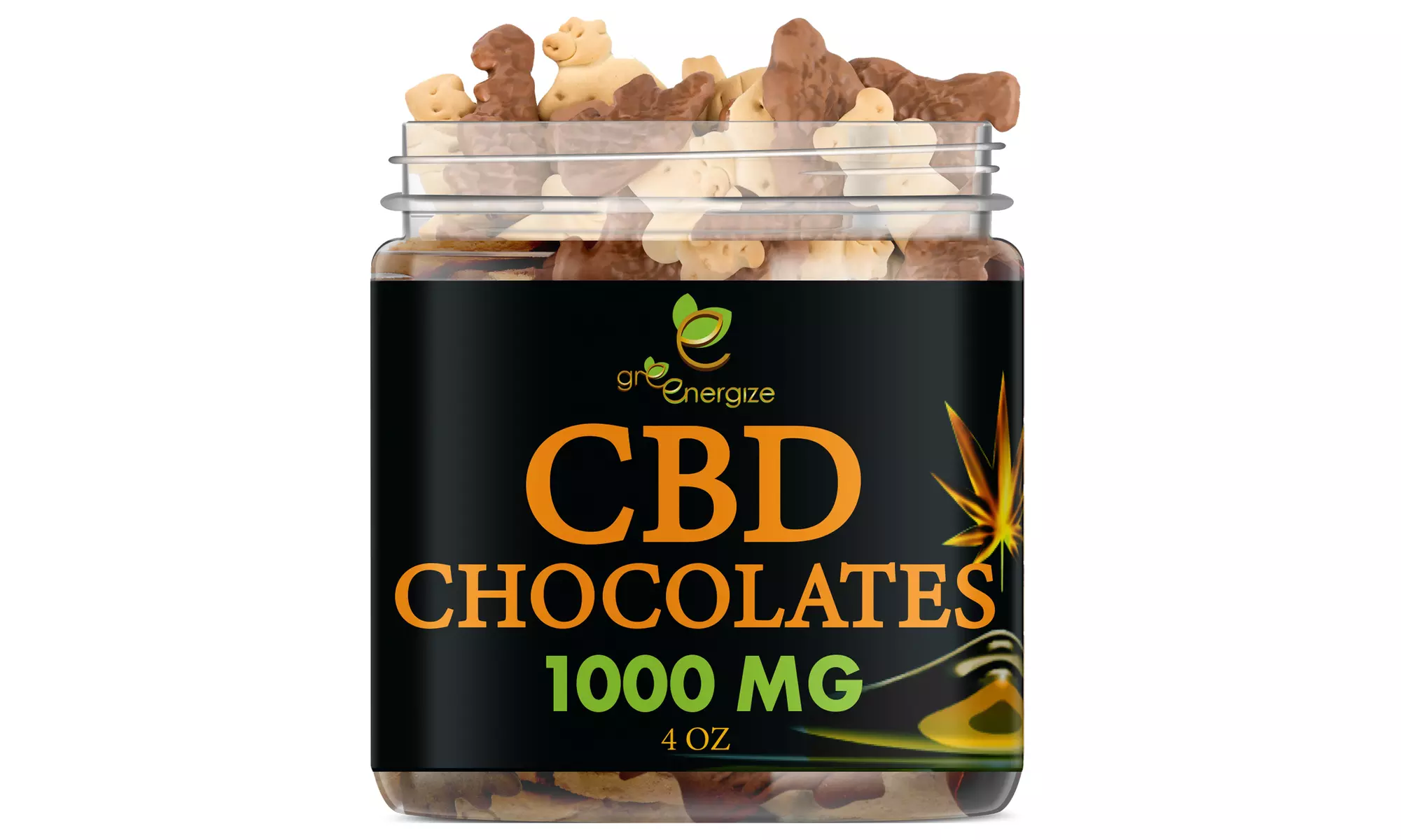 CBD Chocolate Pretzels and Animal Crackers 1000mg from Greenergize - Second Medium