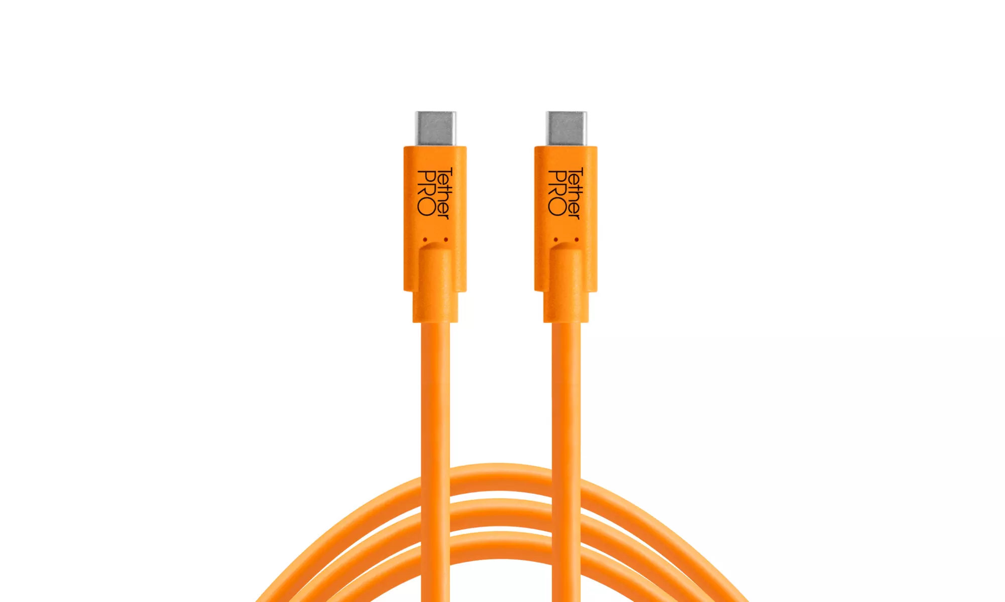 Tether Tools TetherPro 15-Feet USB-C to USB-C Cable (Orange) - Primary Image