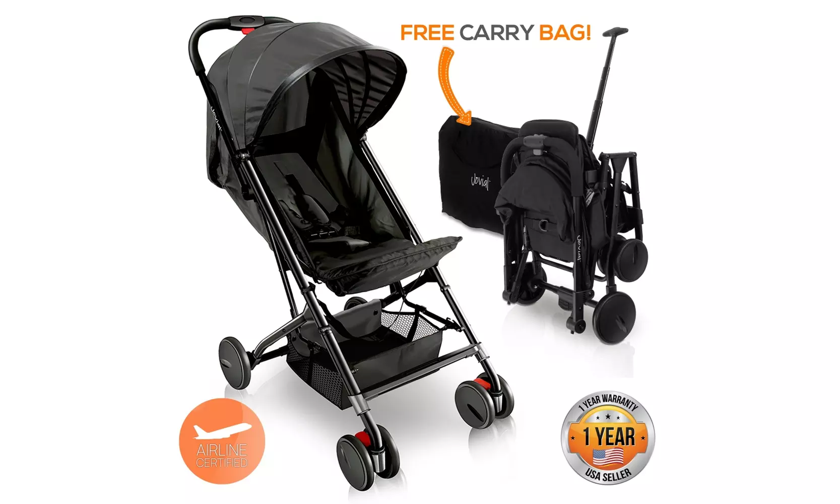 Portable Folding Baby Stroller - Primary Image