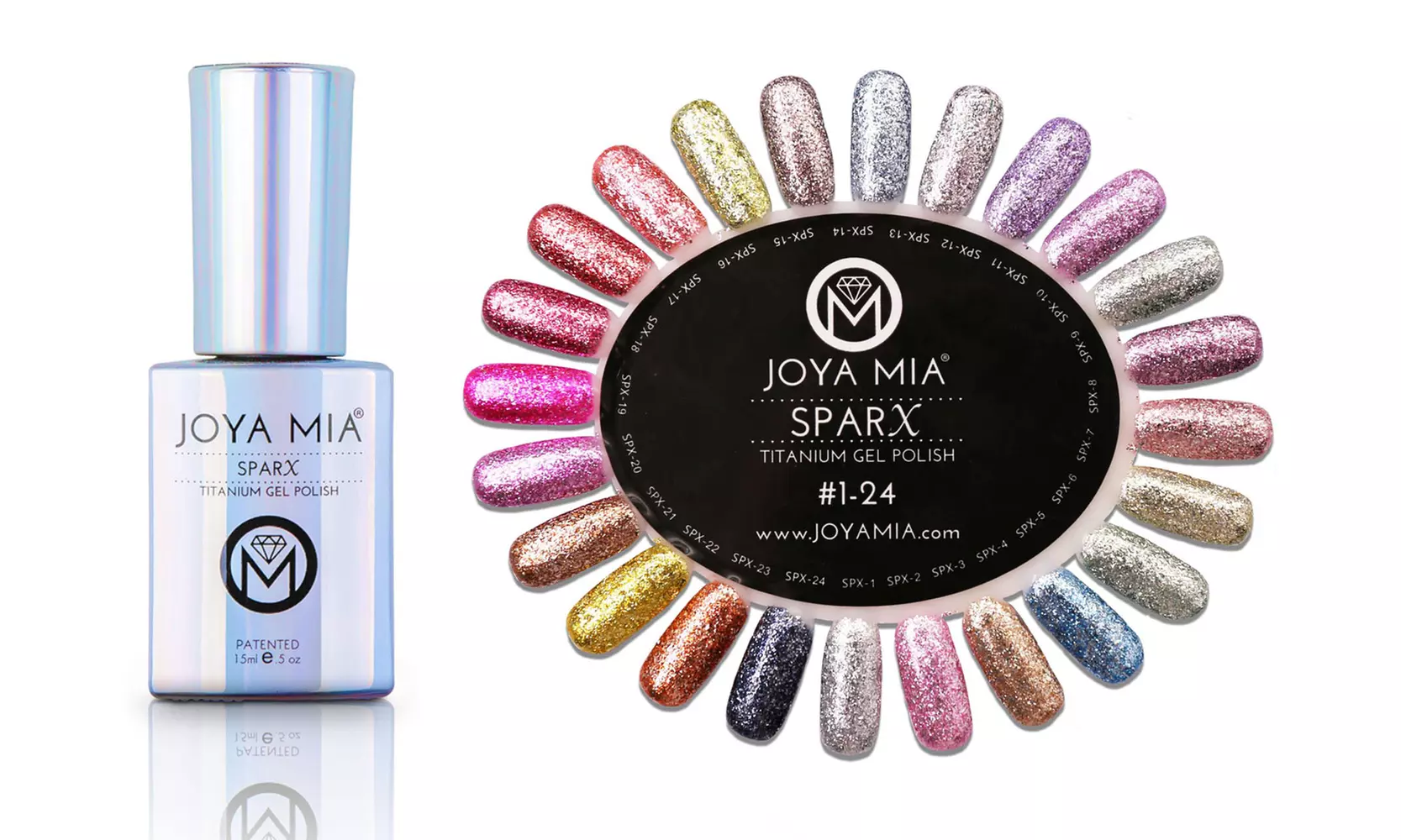 SparX Beautiful Titanium Sparkle Gel Polish by Joya Mia - Primary Image