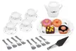 Supermarket Fun Size Food Playset - 58pc, 130pcs, Tea set, Burger set, Ice Cream - Second Medium