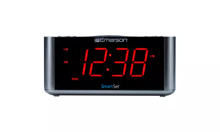 Emerson Radio ER100201 SmartSet Alarm Clock Radio with Bluetooth Speaker USB  - Primary Image