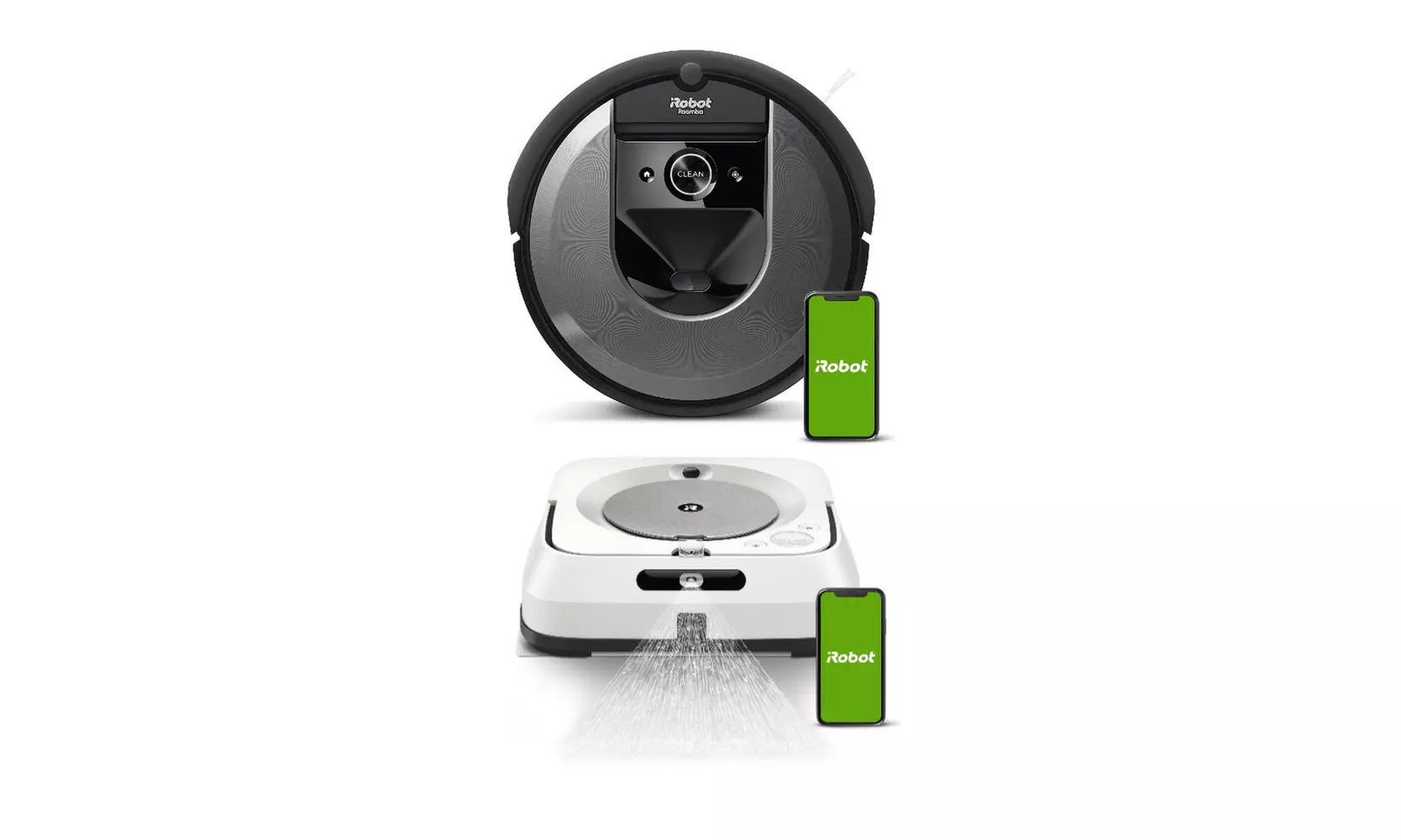 iRobot Roomba i7 7150 Wi-Fi Connected Robot Vacuum & Braava Jet m6 Robot Mop - Primary Image