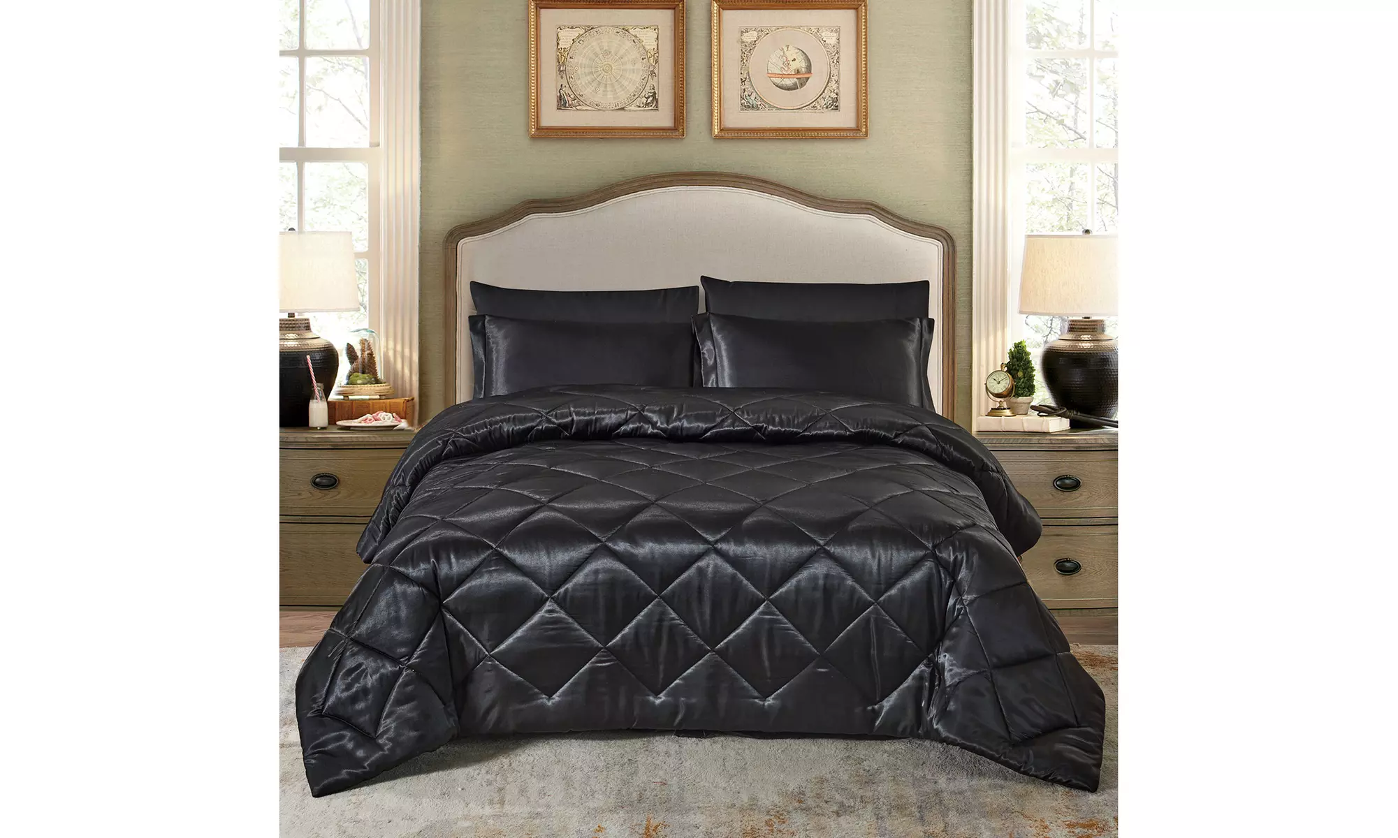 6 Or 8 Pieces Comforter Sets Bed In A Bag Soft and Comfortable All Season