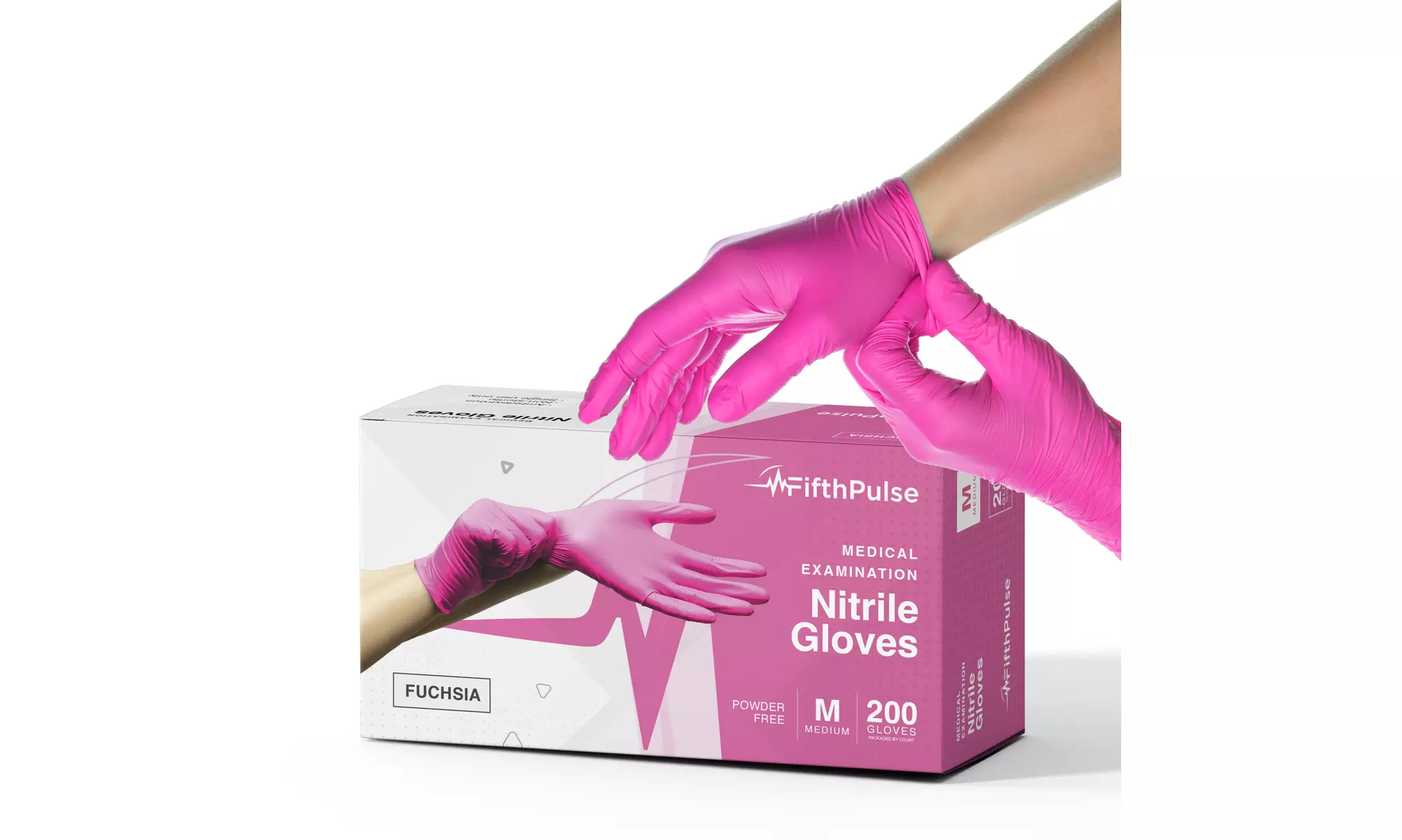 Fifth Pulse Nitrile Exam Latex Free & Powder Free Gloves - Box of 200 