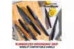 Granitestone Nutriblade Nonstick Stainless Steel Knife Set 12 Pcs - New - Second Medium