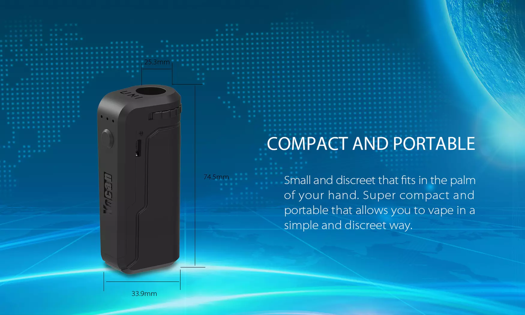 Yocan UNI Universal Vaporizer Portable Mod Box 510 Thread Vape 