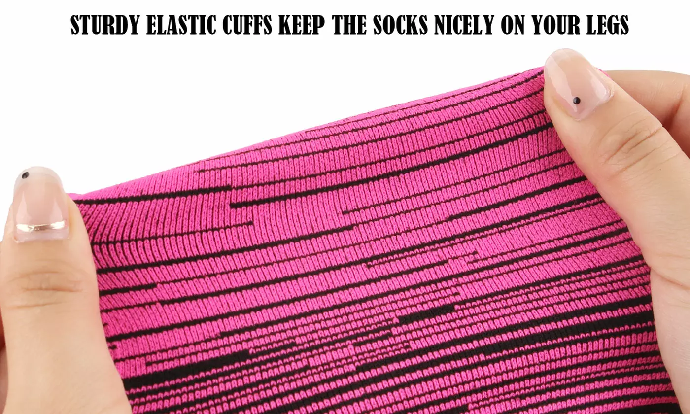 Compression Socks Wide Calf for Women Men 20-30 mmHg Knee High Stockings