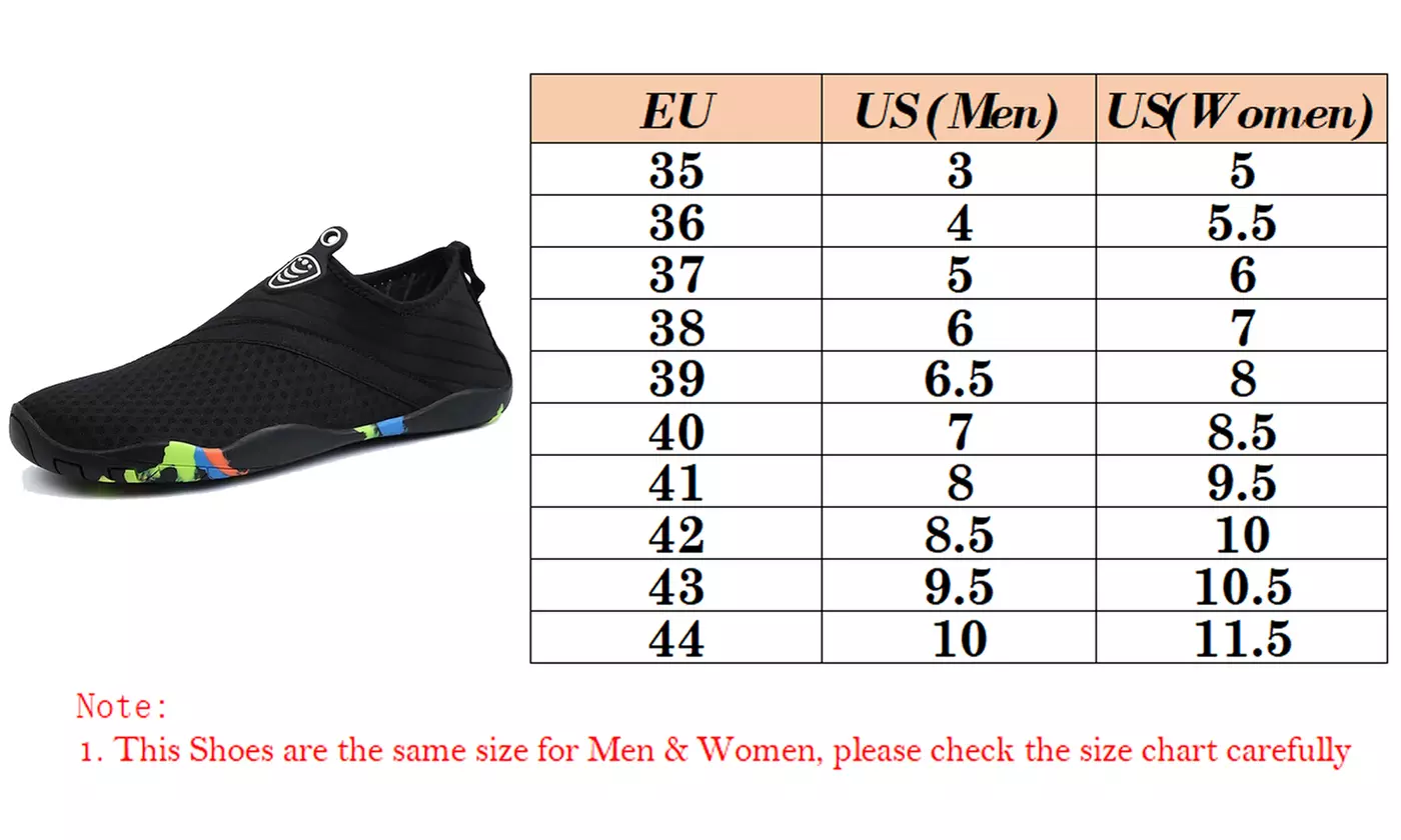 Mens Womens Water Shoes Barefoot Aqua Beach Swim Quick-Drying Shoes