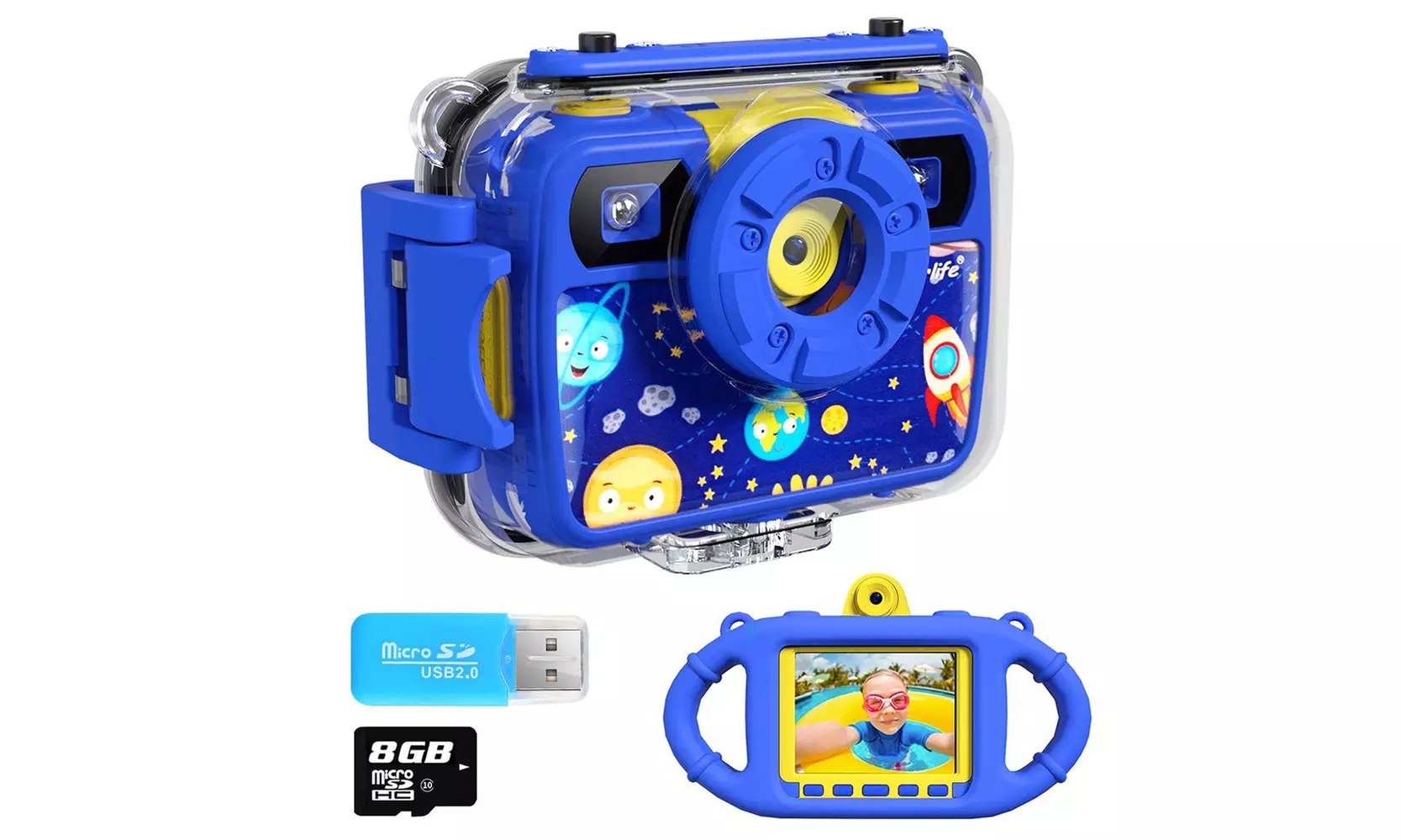 Ourlife Kids Camera, Selfie Kids Waterproof Digital Cameras for Kids - Primary Image