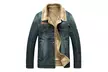 Men's Winter Cotton Thicken Clothes Denim Jacket - Second Medium