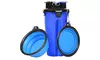 Collapsible Dog Water Bottle Dog Bowls for Traveling Pet Food Container 2-in-1