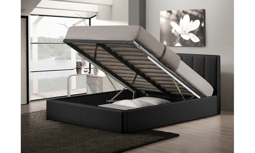 groupon grey ottoman bed