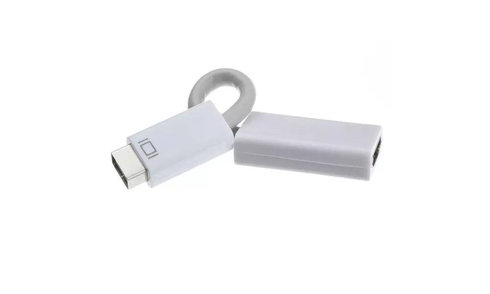 Mini-DVI to HDMI Adapter Cable, Mini-DVI Male to HDMI Female, 6 inch - Primary Image