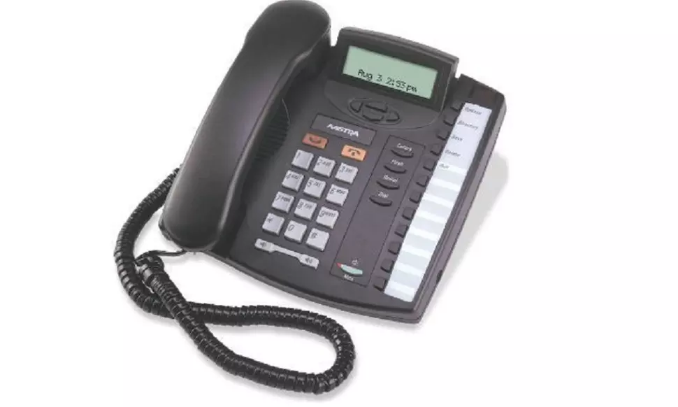 Mitel Networks Aastra 9116Lp Corded Phone With Caller Id/Call Waiting - Charcoal - Primary Image