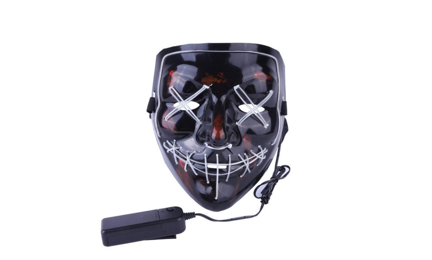 Up To 63% Off on Halloween LED Glow Mask EL W... | Groupon Goods