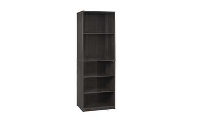 Furinno JAYA Simply Home 5-Shelf Bookcase, Black 
