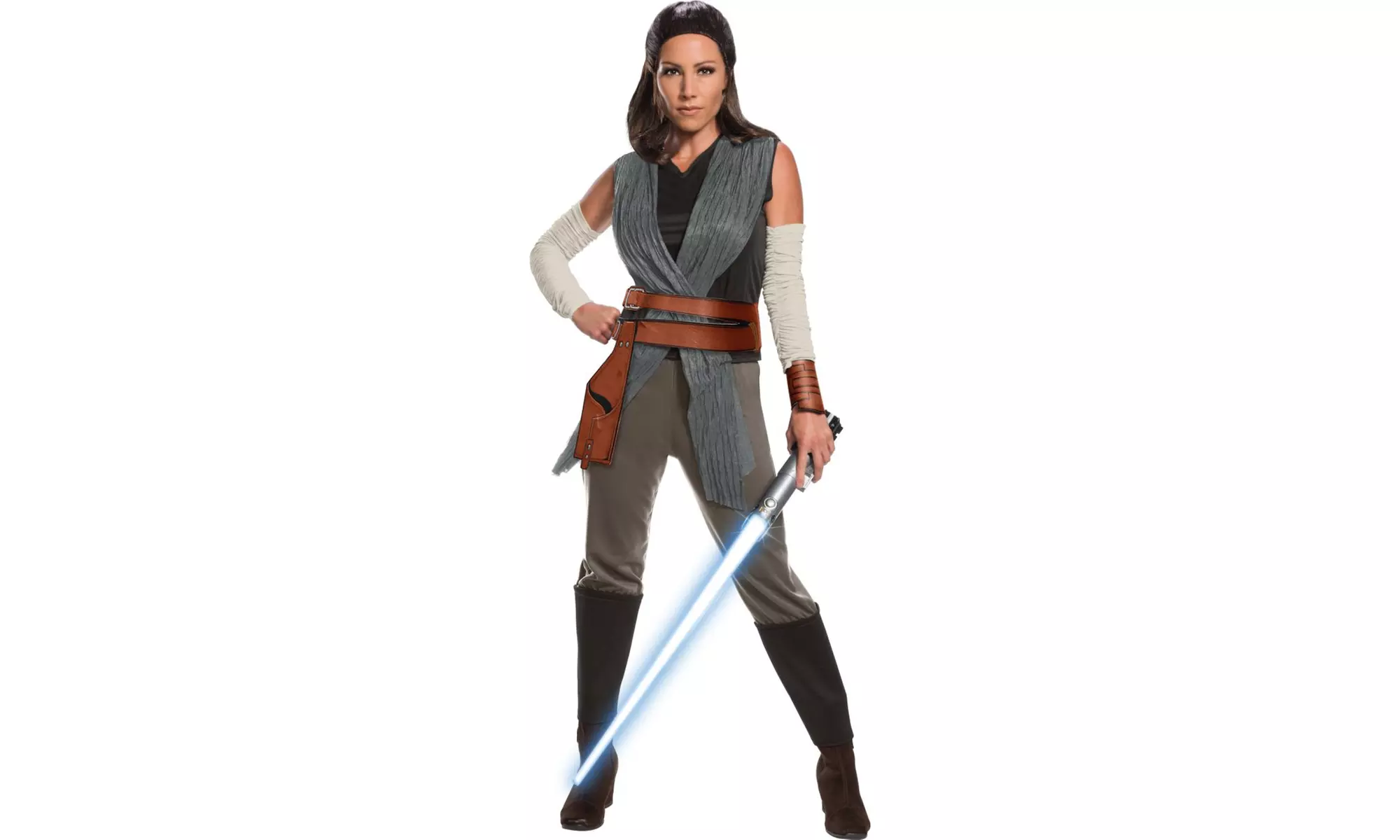 Rubies Star Wars Adult Deluxe Rey The Last Jedi Costume Female Medium - Primary Image