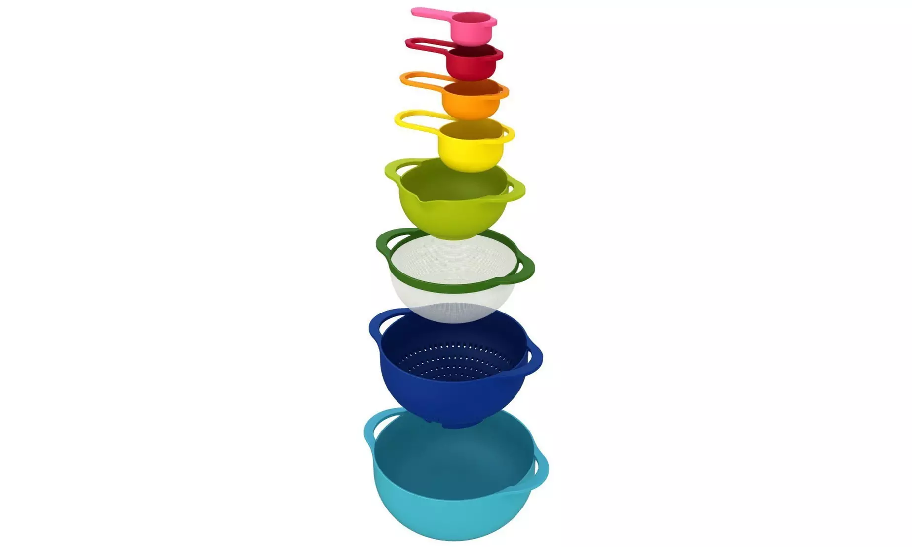 Joseph Joseph Nest Mixing Bowls w/ Measuring Cups Sieve Colander (8- Piece) - Primary Image