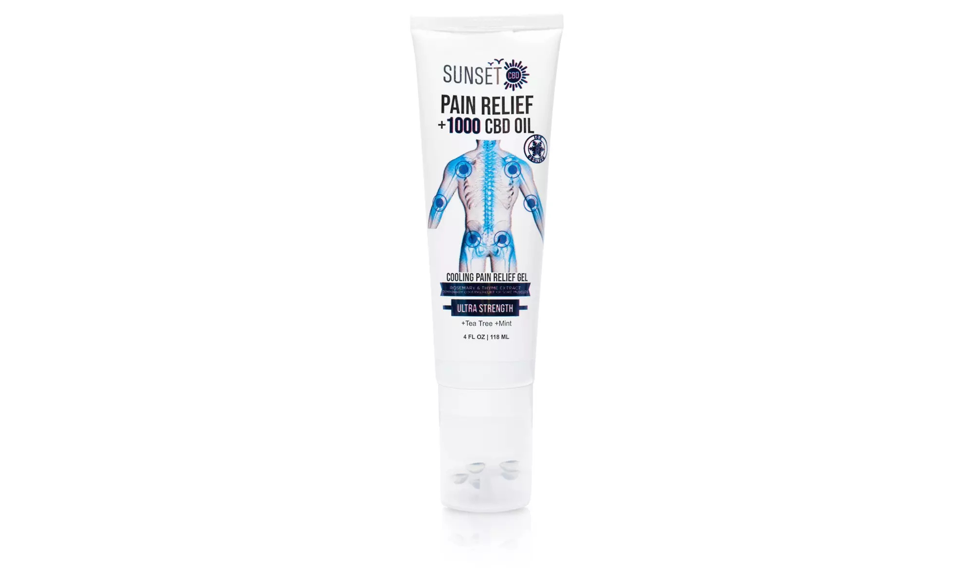 Sunset CBD Pain Relief Cream with Organic CBD & Menthol