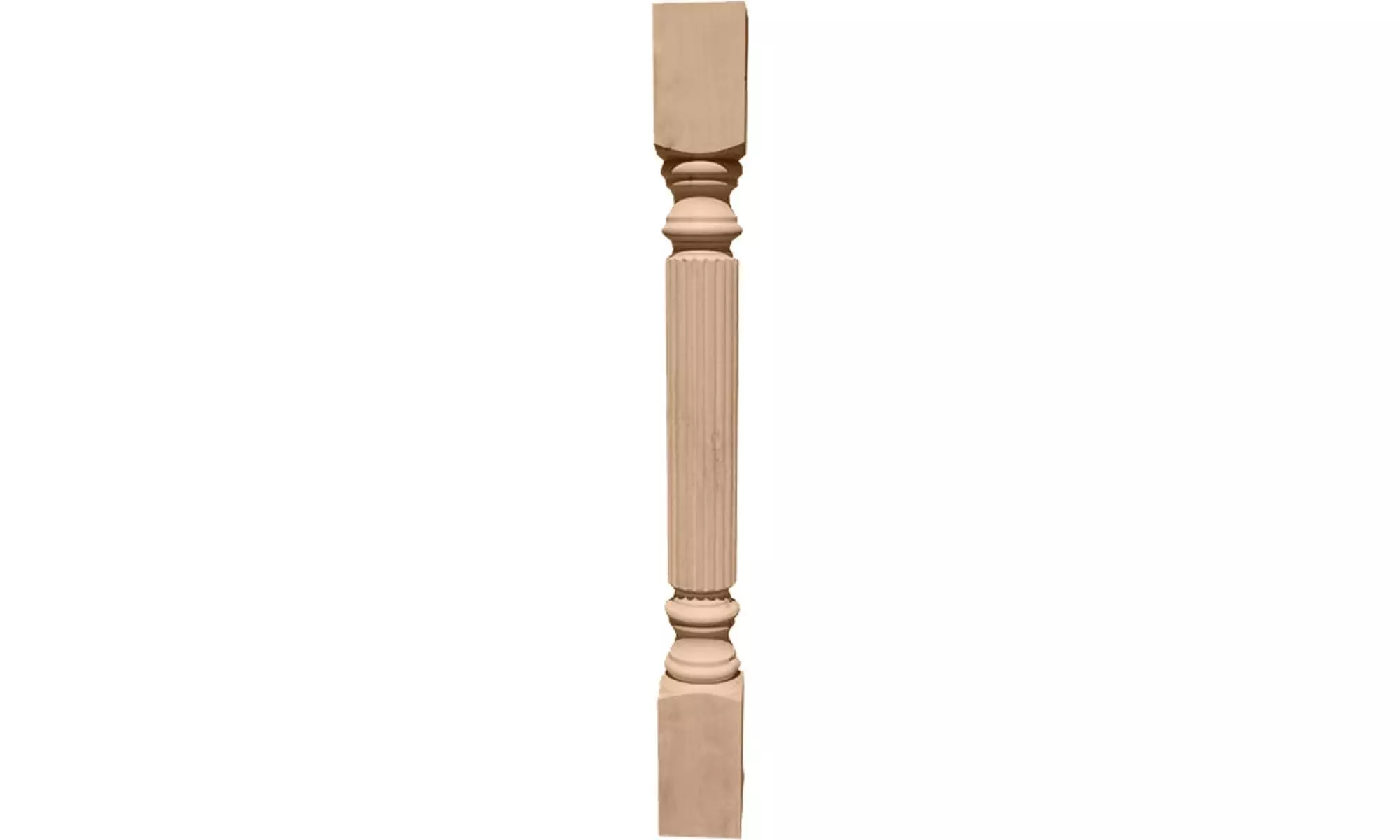 Ekena Millwork COL03X03X35RARW Raymond Reeded Cabinet Column - Primary Image